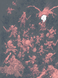 Fantasy Battle Sketch Vinyl Car Decal Sticker – Waterproof & UV-Resistant 8.213333333333333" Fantasy Battle Sketch Vinyl Car Decal Sticker – Waterproof & UV-Resistant 8.213333333333333"