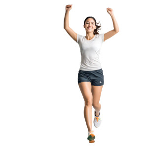 Triumphant Asian Runner Vinyl Car Decal Sticker – Waterproof & UV-Resistant 6.826666666666667"