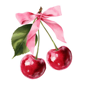 Cherries With Bow V2 Vinyl Car Decal Sticker – Waterproof & UV-Resistant 3.4133333333333336" Cherries With Bow V2 Vinyl Car Decal Sticker – Waterproof & UV-Resistant 3.4133333333333336"