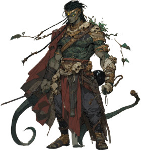 Yuan-Ti Gladiator Vinyl Car Decal Sticker – Waterproof & UV-Resistant 3.4133333333333336"