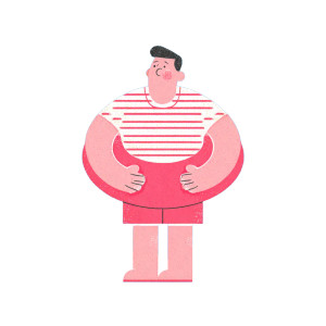 Cartoon Swimmer Vinyl Car Decal Sticker – Waterproof & UV-Resistant 3.4133333333333336" Cartoon Swimmer Vinyl Car Decal Sticker – Waterproof & UV-Resistant 3.4133333333333336"