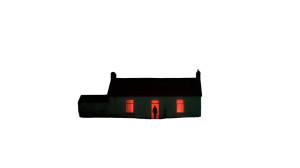 Haunted House Night Vinyl Car Decal Sticker – Waterproof & UV-Resistant 5.4