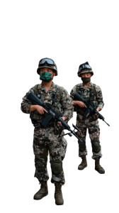 Camouflaged Soldiers V2 Vinyl Car Decal Sticker – Waterproof & UV-Resistant 4.8533333333333335"