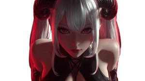 Fantasy Demon Girl Vinyl Car Decal Sticker – Waterproof & UV-Resistant 5.4