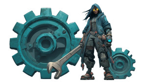 Dark Hunter Mechanic Vinyl Car Decal Sticker – Waterproof & UV-Resistant 2.72"