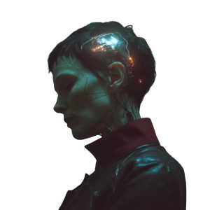 Cyborg Portrait V15 Vinyl Car Decal Sticker – Waterproof & UV-Resistant 6.826666666666667"