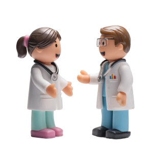 Toy Doctors Talking Vinyl Car Decal Sticker – Waterproof & UV-Resistant 3.4133333333333336"