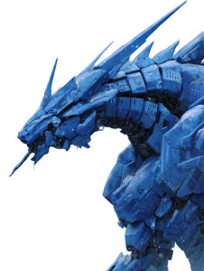Ice Mecha Dragon Vinyl Car Decal Sticker – Waterproof & UV-Resistant 8.213333333333333"
