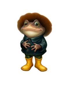 Lumpy Toad Fashion Vinyl Car Decal Sticker – Waterproof & UV-Resistant 8.32"