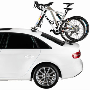 SeaSucker Mini Bomber Bike Rack | Roof Suction Cup Mount, Holds 2 Bikes, Heavy-Duty HDPE, Universal Fork Mounts, Rear Wheel Strap, Pump Included