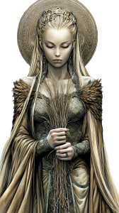 Elven Priestess Serenity Vinyl Car Decal Sticker – Waterproof & UV-Resistant 4.8533333333333335" Elven Priestess Serenity Vinyl Car Decal Sticker – Waterproof & UV-Resistant 4.8533333333333335"