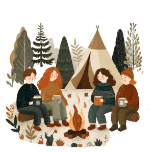 Camping Coffee Scene V2 Vinyl Car Decal Sticker – Waterproof & UV-Resistant 3.4133333333333336" Camping Coffee Scene V2 Vinyl Car Decal Sticker – Waterproof & UV-Resistant 3.4133333333333336"