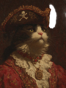 Pirate Cat Portrait Vinyl Car Decal Sticker – Waterproof & UV-Resistant 4.1066666666666665" Pirate Cat Portrait Vinyl Car Decal Sticker – Waterproof & UV-Resistant 4.1066666666666665"