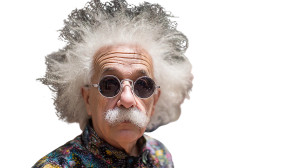 Einstein Crowd Chaos Vinyl Car Decal Sticker – Waterproof & UV-Resistant 5.4