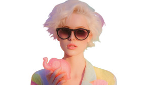 Surreal Candy Portrait Vinyl Car Decal Sticker – Waterproof & UV-Resistant 5.4