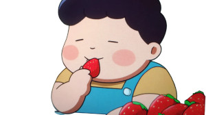 John Eating Strawberry Vinyl Car Decal Sticker – Waterproof & UV-Resistant 5.4