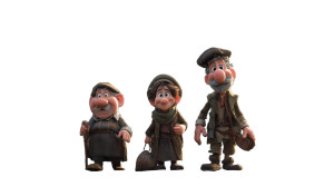 Rustic Medieval Citizens Vinyl Car Decal Sticker – Waterproof & UV-Resistant 5.4