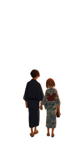 Summer Festival Couple V2 Vinyl Car Decal Sticker – Waterproof & UV-Resistant 4.8533333333333335"