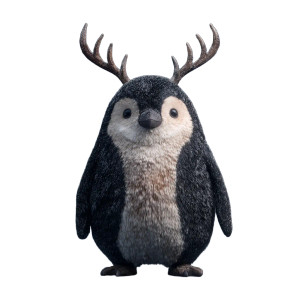 Penguin With Antlers Vinyl Car Decal Sticker – Waterproof & UV-Resistant 3.4133333333333336" Penguin With Antlers Vinyl Car Decal Sticker – Waterproof & UV-Resistant 3.4133333333333336"