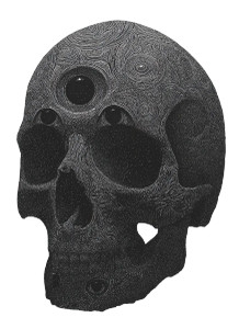 Otherworldly Skull Being Vinyl Car Decal Sticker – Waterproof & UV-Resistant 4.266666666666667"