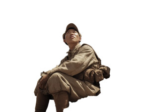 Chinese Soldier Relaxing V2 Vinyl Car Decal Sticker – Waterproof & UV-Resistant 3.0933333333333333"