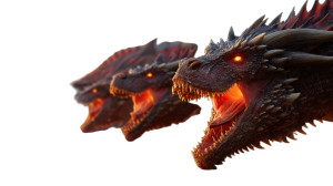 Fire-Breathing Dragons Marching Vinyl Car Decal Sticker – Waterproof & UV-Resistant 5.4