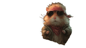 Thug Hamster Vinyl Car Decal Sticker – Waterproof & UV-Resistant 2.72"