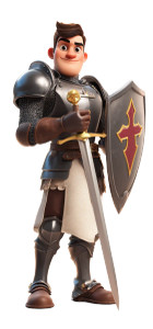 Medieval Knight V48 Vinyl Car Decal Sticker – Waterproof & UV-Resistant 10.773333333333333"