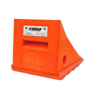 Toro 600 Series Wheel Chock | Set Of 2 | Polyurethane | 25 Ton Capacity | Lightweight & Easy Mobility Toro 600 Series Wheel Chock | Set Of 2 | Polyurethane | 25 Ton Capacity | Lightweight & Easy Mobility