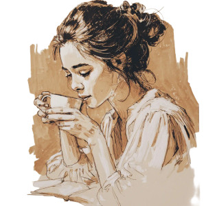 Girl With Coffee V7 Vinyl Car Decal Sticker – Waterproof & UV-Resistant 3.4133333333333336" Girl With Coffee V7 Vinyl Car Decal Sticker – Waterproof & UV-Resistant 3.4133333333333336"