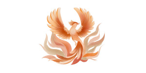 Rising Phoenix Vinyl Car Decal Sticker – Waterproof & UV-Resistant 5.12"