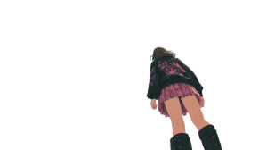 Anime Girl Fisheye V2 Vinyl Car Decal Sticker – Waterproof & UV-Resistant 2.72"