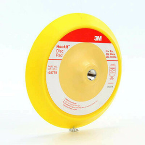 3M 8 Inch Yellow Foam Sanding Pad | Used For Shaping Plastic Filler & More