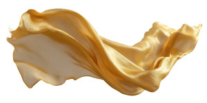 Golden Silk Sheet Vinyl Car Decal Sticker – Waterproof & UV-Resistant 5.12"