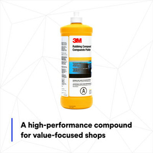 3M Rubbing Compound | Eliminates Sanding Scratches, Oxidation, and Blemishes | Creates Lustrous Shine | Fast-Cut Formula