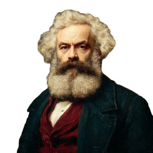 Karl Marx Portrait V2 Vinyl Car Decal Sticker – Waterproof & UV-Resistant 6.826666666666667"