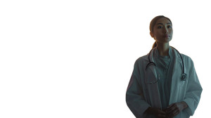 Compassionate Doctor Silhouette Vinyl Car Decal Sticker – Waterproof & UV-Resistant 5.4