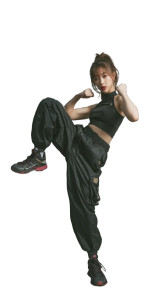 Future Female Fighter Vinyl Car Decal Sticker – Waterproof & UV-Resistant 9.706666666666667"