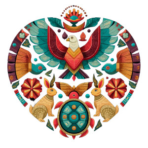 Stylized Animal Logo Vinyl Car Decal Sticker – Waterproof & UV-Resistant 3.4133333333333336"