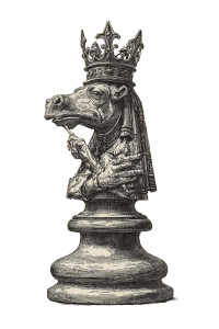 Anthropomorphic Chess Queen Vinyl Car Decal Sticker – Waterproof & UV-Resistant 4.4