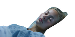 Comatose Young Woman Vinyl Car Decal Sticker – Waterproof & UV-Resistant 5.12"