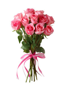 Pink Roses Bouquet V3 Vinyl Car Decal Sticker – Waterproof & UV-Resistant 8.213333333333333"
