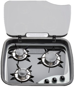 Enhance Your RV Kitchen with Norcold 3 Burner Stove | European Styling, 12V DC Ignition, Sealed Burners, Streamlined Design