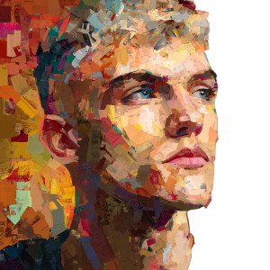 Vibrant Ai Portrait Vinyl Car Decal Sticker – Waterproof & UV-Resistant 6.826666666666667"