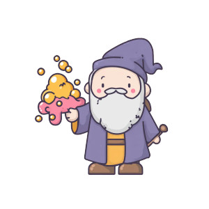 Sweet Wizard Slime Vinyl Car Decal Sticker – Waterproof & UV-Resistant 6.826666666666667"