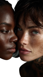 Beauty Models Close-Up Vinyl Car Decal Sticker – Waterproof & UV-Resistant 9.706666666666667"