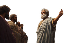 Socrates In Court Vinyl Car Decal Sticker – Waterproof & UV-Resistant 5.4