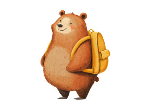 Cute Bear Backpack Vinyl Car Decal Sticker – Waterproof & UV-Resistant 6.1866666666666665" Cute Bear Backpack Vinyl Car Decal Sticker – Waterproof & UV-Resistant 6.1866666666666665"