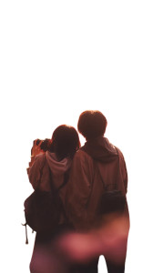 Cherry Blossom Couple V5 Vinyl Car Decal Sticker – Waterproof & UV-Resistant 4.8533333333333335"