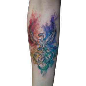 Phoenix Tattoo V3 Vinyl Car Decal Sticker – Waterproof & UV-Resistant 3.4133333333333336"